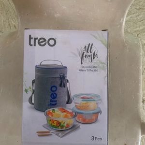 Borosilicate Glass tiffin 3pcs set